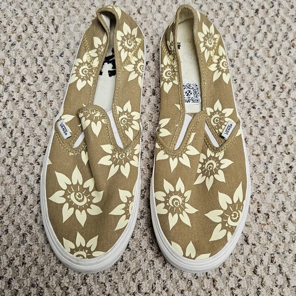Vans Slip On VR3 SF Floral Multi 9 Mens/10.5 Womens - Mustard Gold - Picture 2 of 6